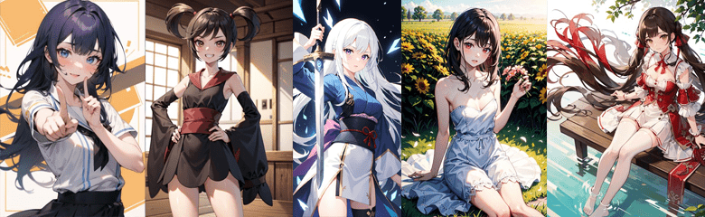 九宫格AI美女--作品展示(4)美到让人疯狂!这些图片让你眼前一亮-兔兔Blog