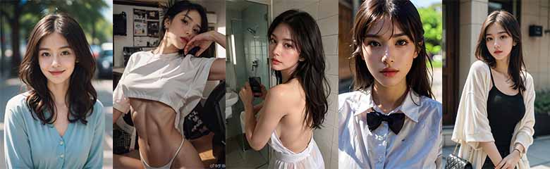 九宫格AI美女--作品展示(1)-兔兔Blog
