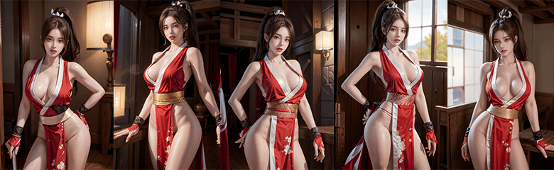 九宫格AI美女--作品展示  不知火舞-兔兔Blog